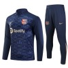 Barcelona Training Huppari 2024-25 Neljännes Zip Navy - Miesten